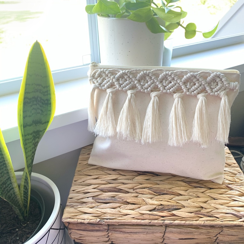Boho Macrame Fringe Tassel Bag